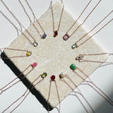 Birthstone necklace