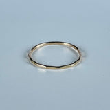 Stacking Hammered Ring