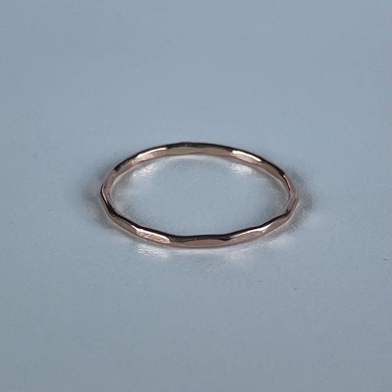 Stacking Hammered Ring