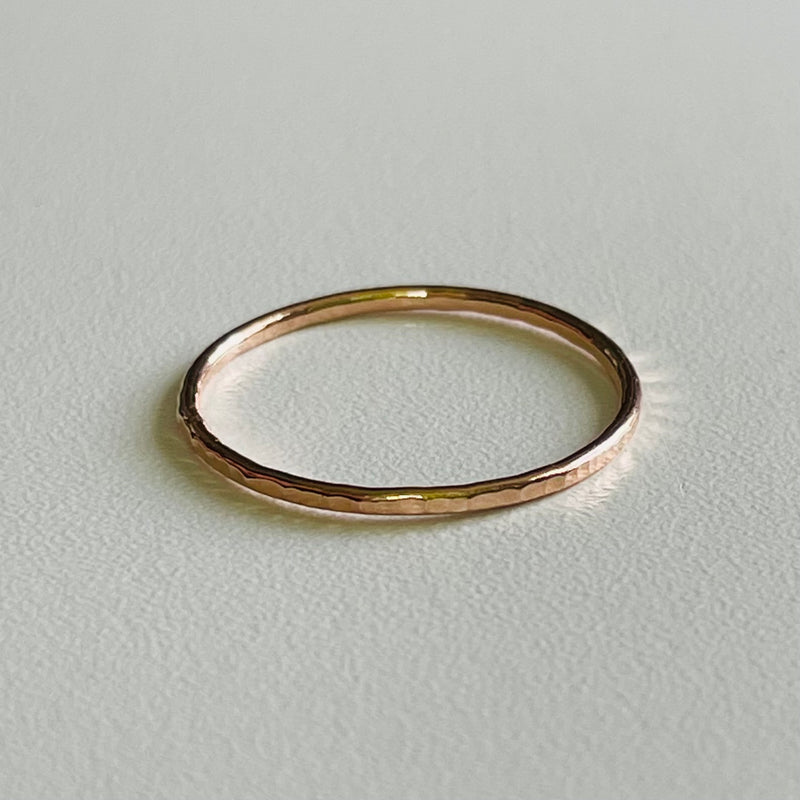 Tronco Hammered Ring