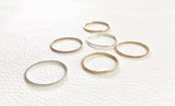 Stacking hammered ring